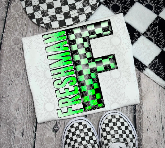 Freshman Green Checkered