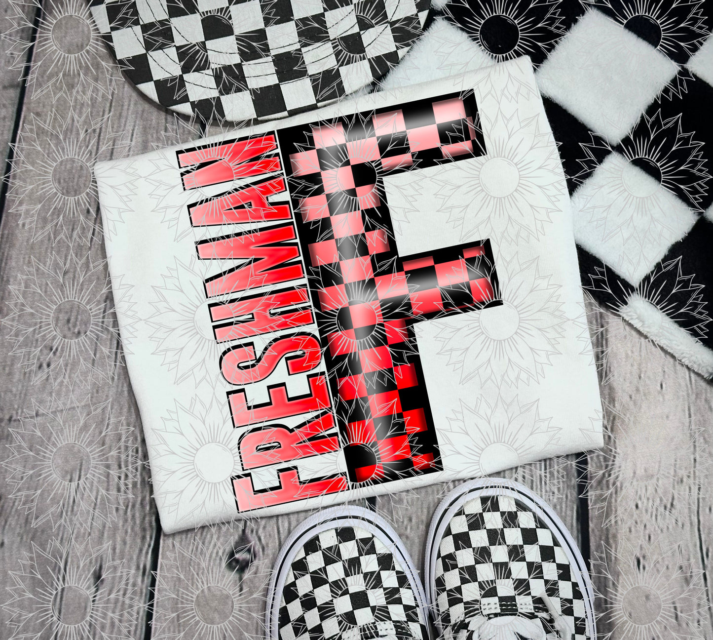 Freshman Red Checkered