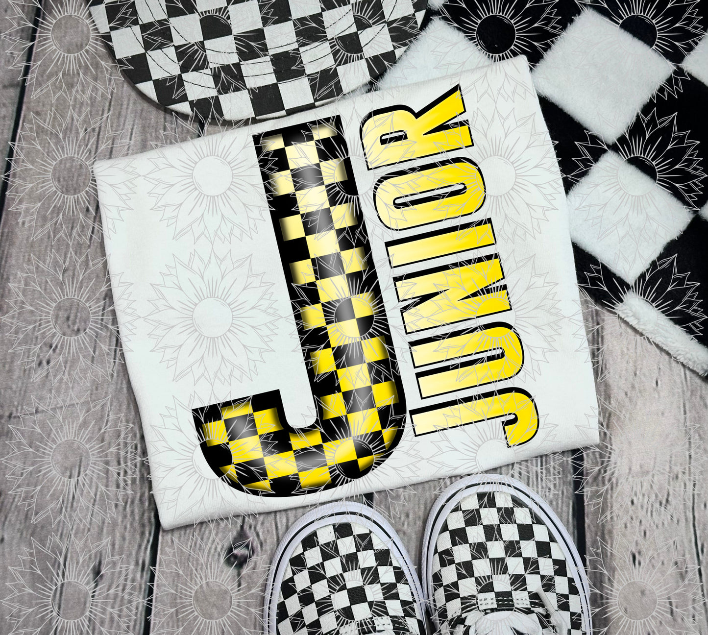Junior Yellow Checkered
