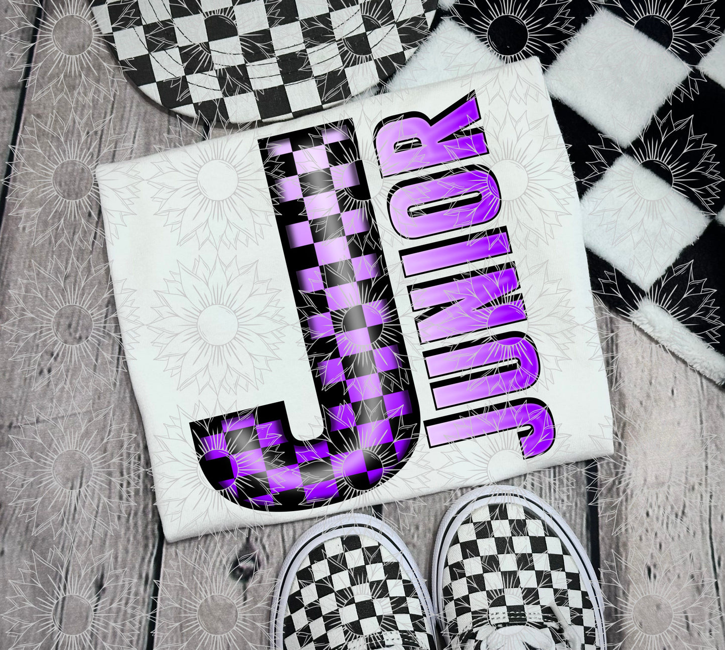 Junior Purple Checkered