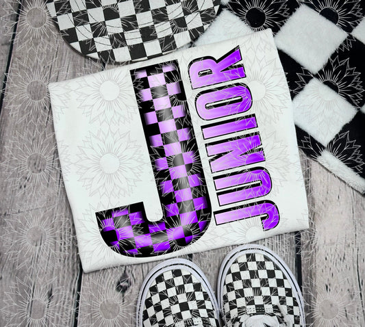 Junior Purple Checkered