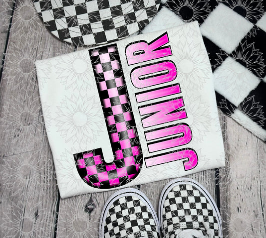 Junior Pink Checkered