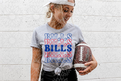 Pro Football Stacked Mascot Names