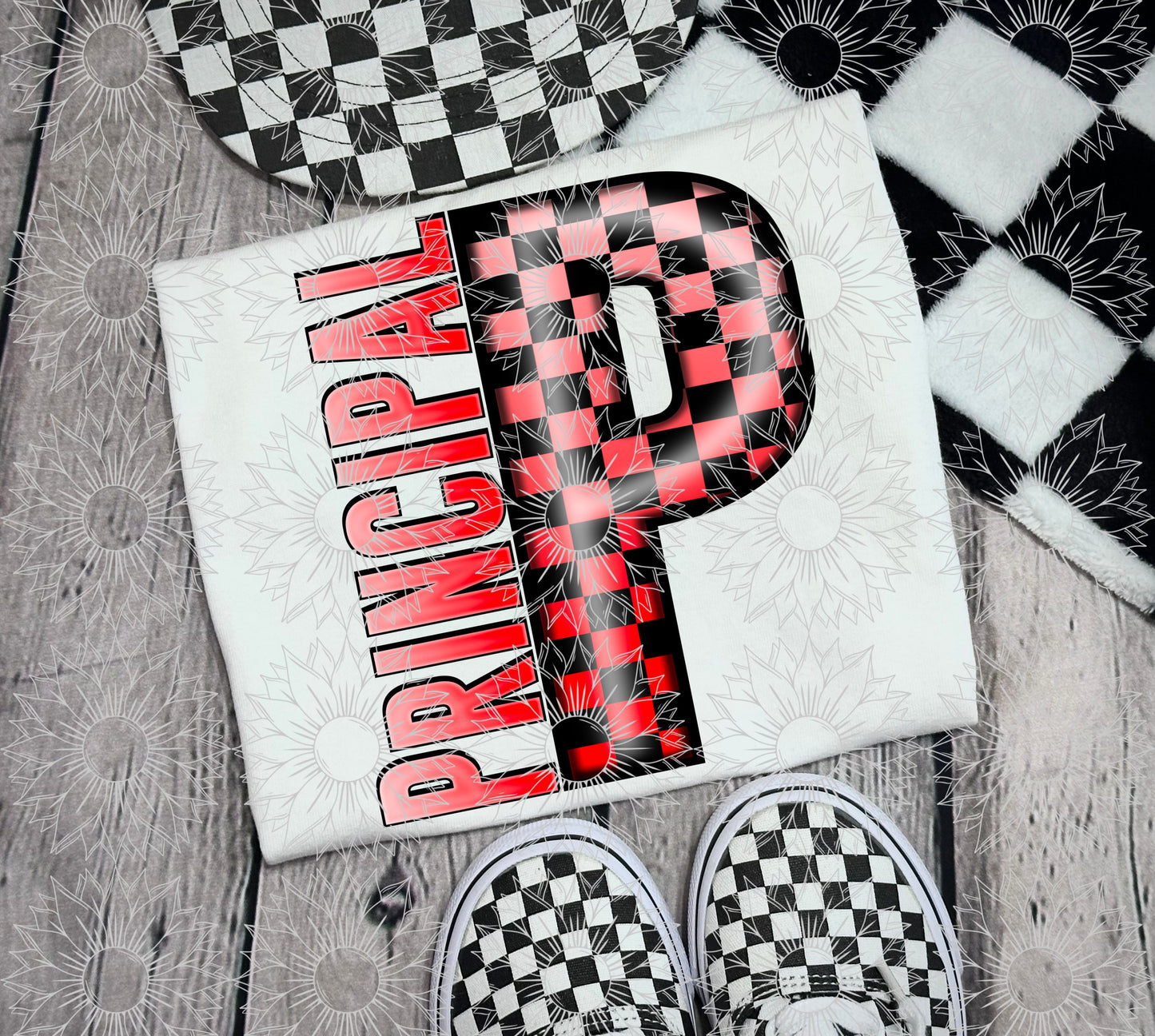 Principal Red Checkered