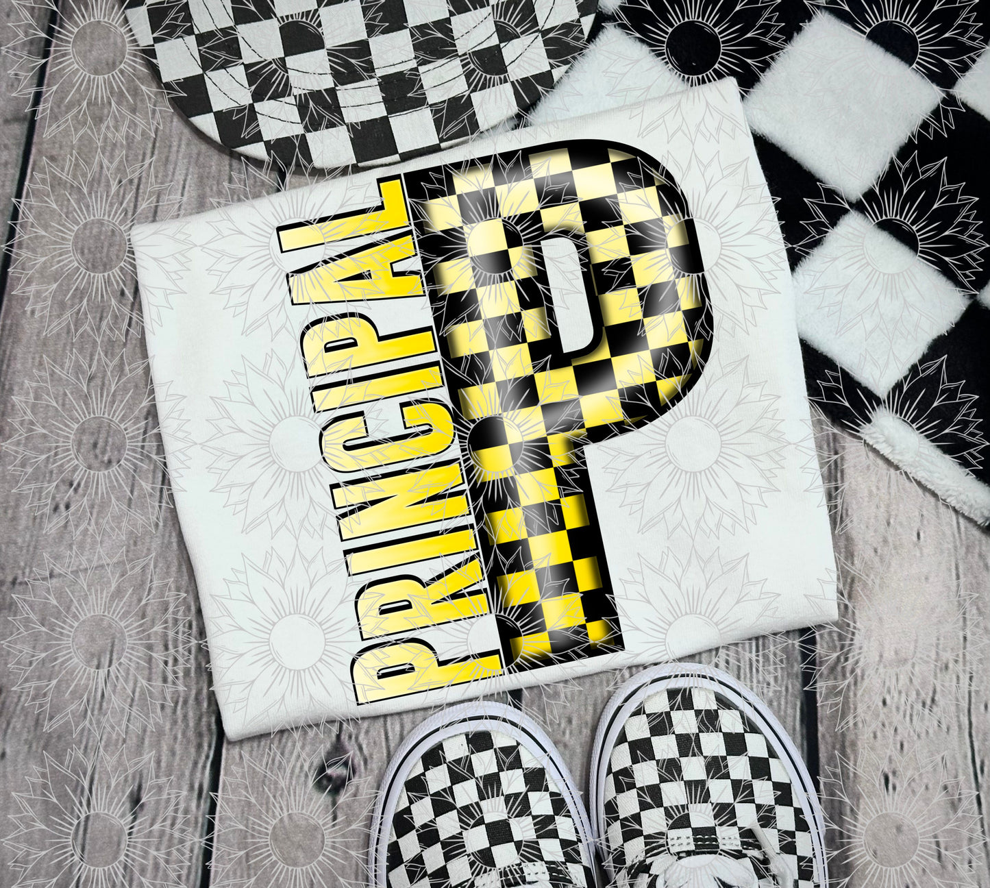 Principal Yellow Checkered