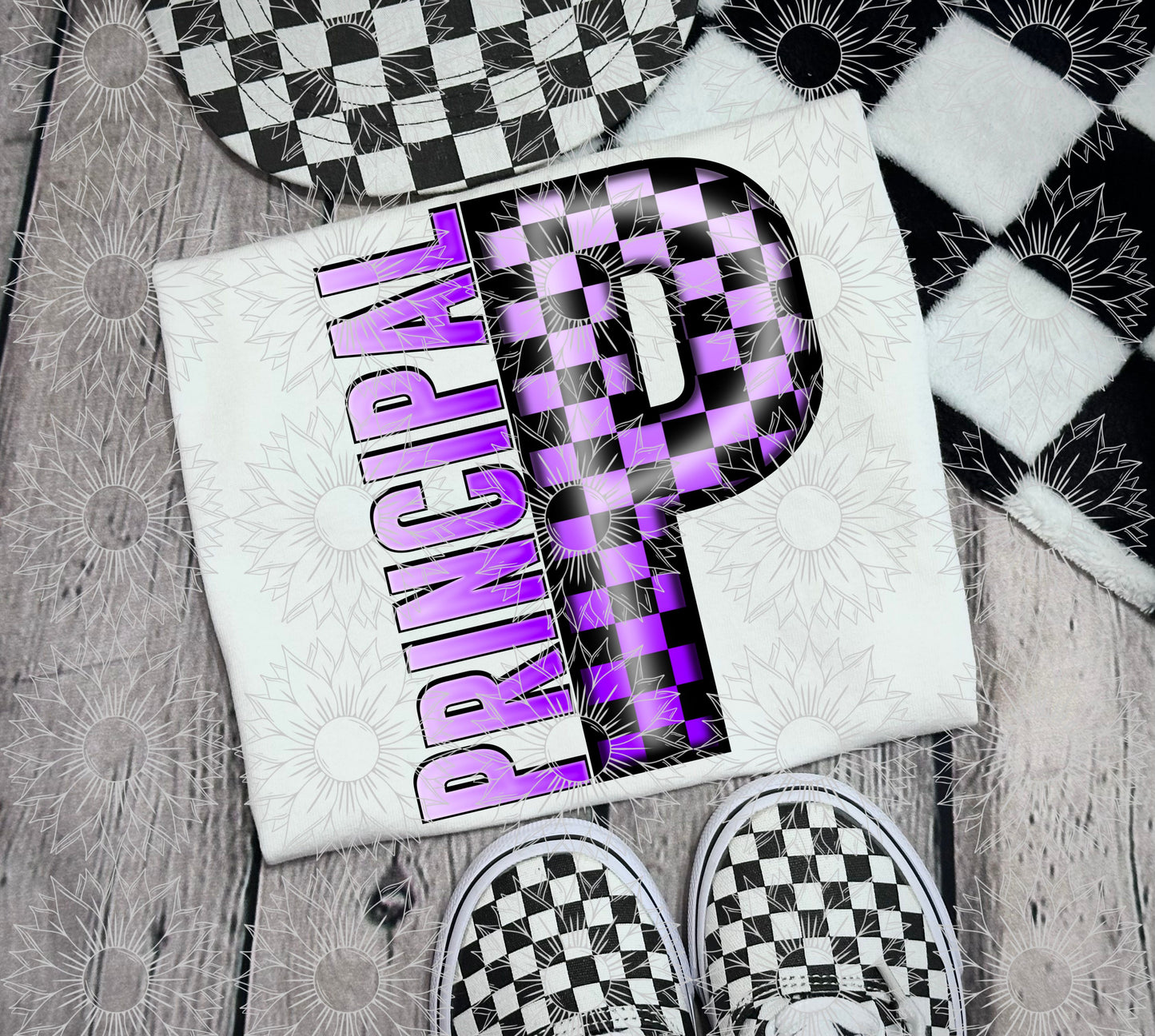 Principal Purple Checkered
