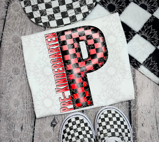 Pre-Kindergarten Red Checkered