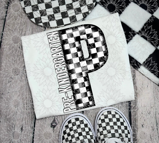 Pre-Kindergarten Black Checkered