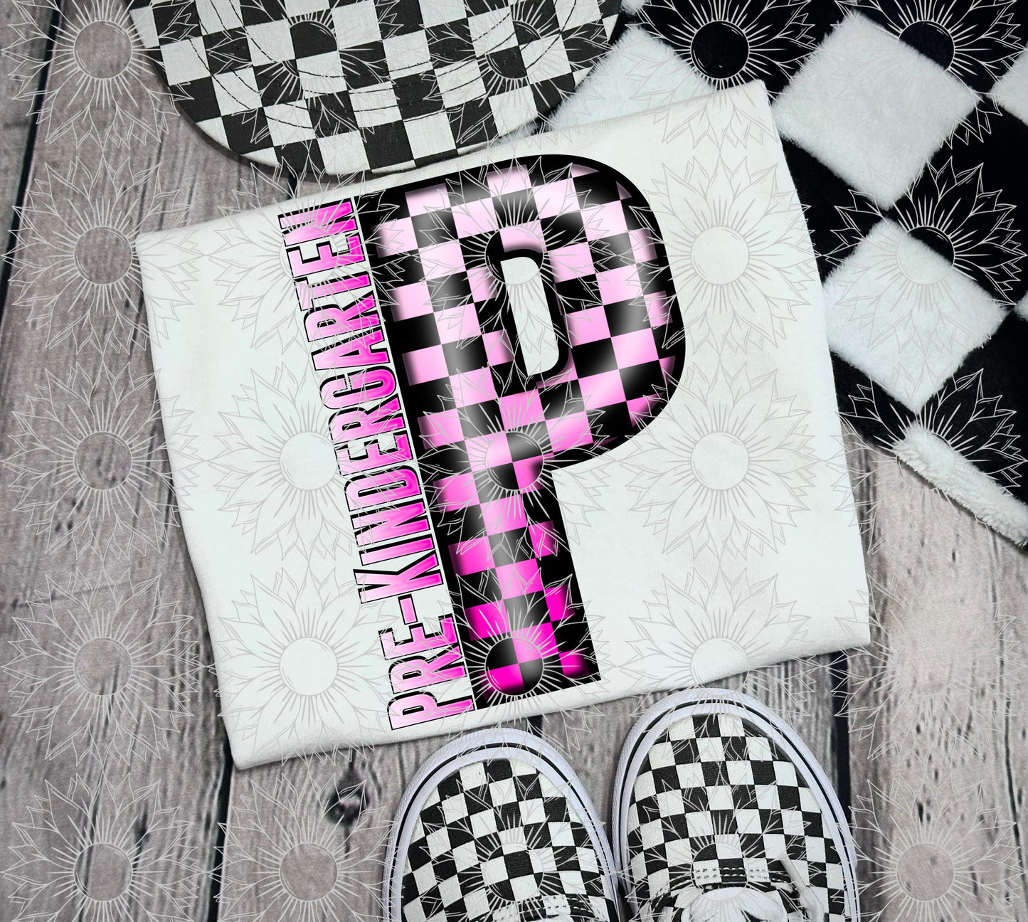 Pre-Kindergarten Pink Checkered