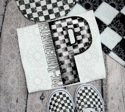 Pre-Kindergarten Gray Checkered