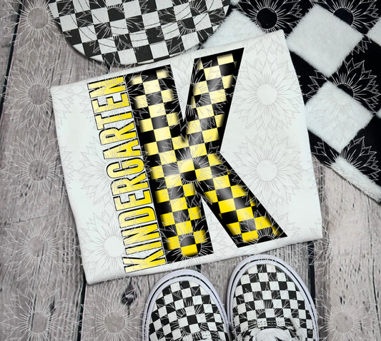Kindergarten Yellow Checkered