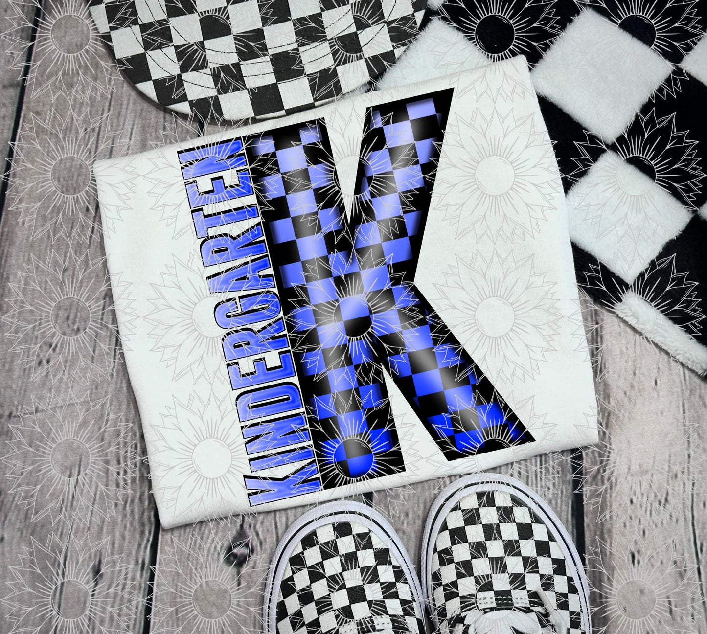 Kindergarten Blue Checkered