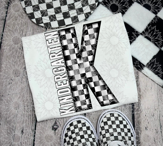 Kindergarten Grade Checkered