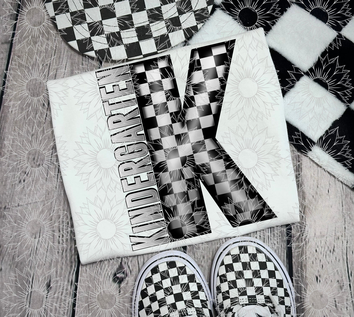 Kindergarten Gray Checkered