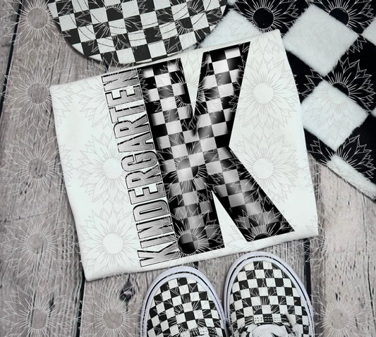 Kindergarten Gray Checkered