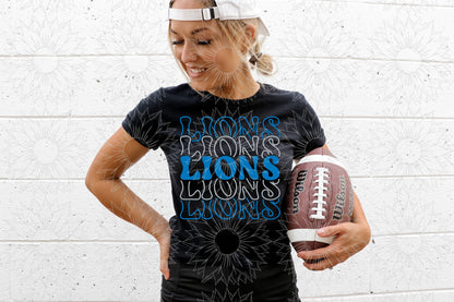 Pro Football Stacked Mascot Names