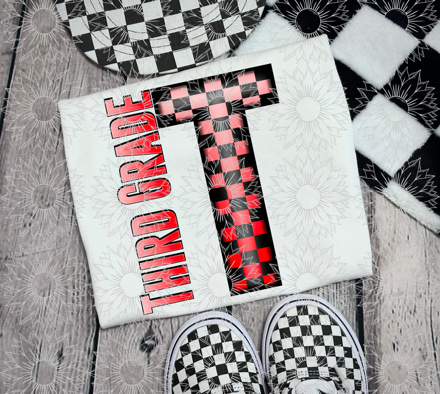 Third Grade Red Checkered