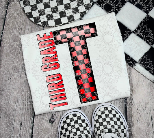 Third Grade Red Checkered