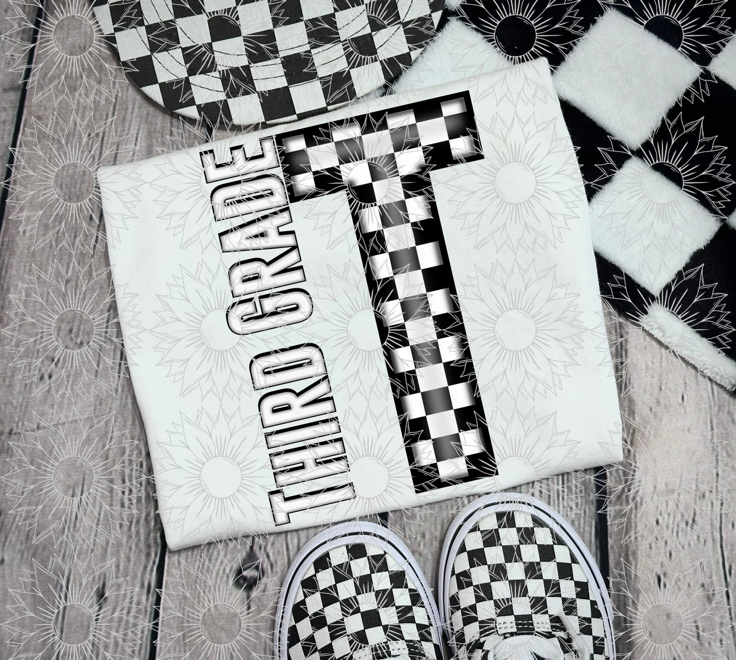 Third Grade Black Checkered