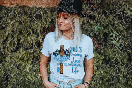 God's Unfailing Love Transforms Us Blue