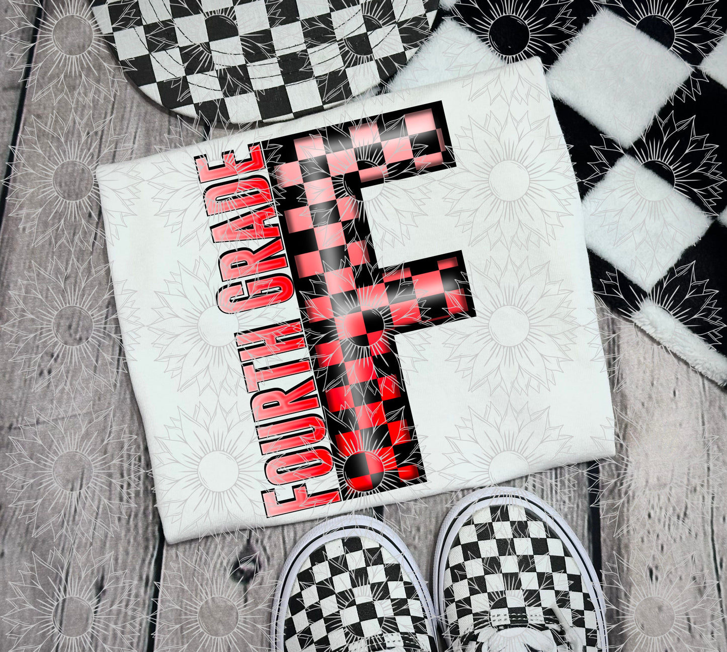 Fourth Grade Red Checkered