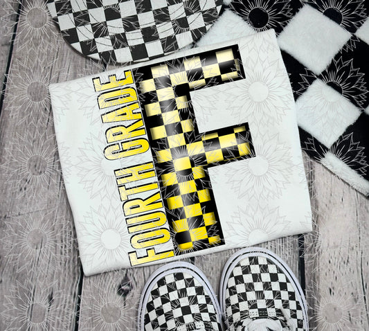 Fourth Grade Yellow Checkered