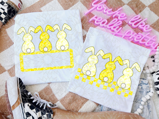 Pastel Yellow Camo Bunny Combo