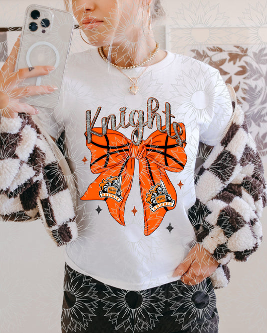 Kingsborough Knights Basketball Ribbon Bow