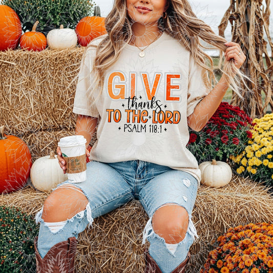 Give Thanks To The Lord