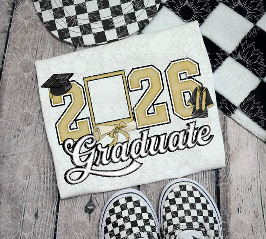 2026 Graduate Polaroid Gold
