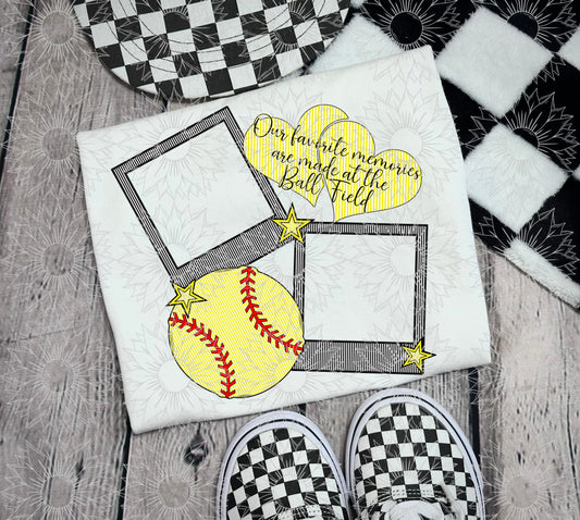 Seersucker Softball Custom Polaroid