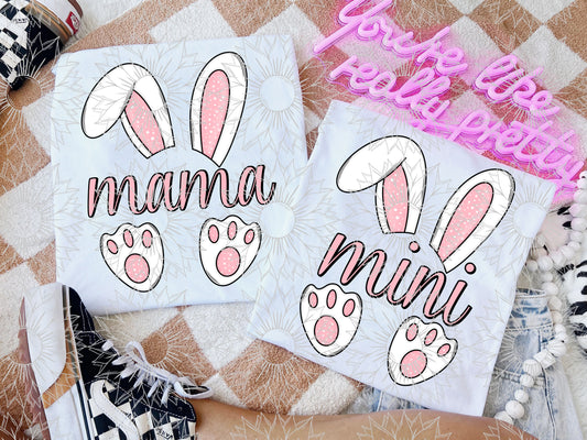 Bunny Mama & Mini Pink