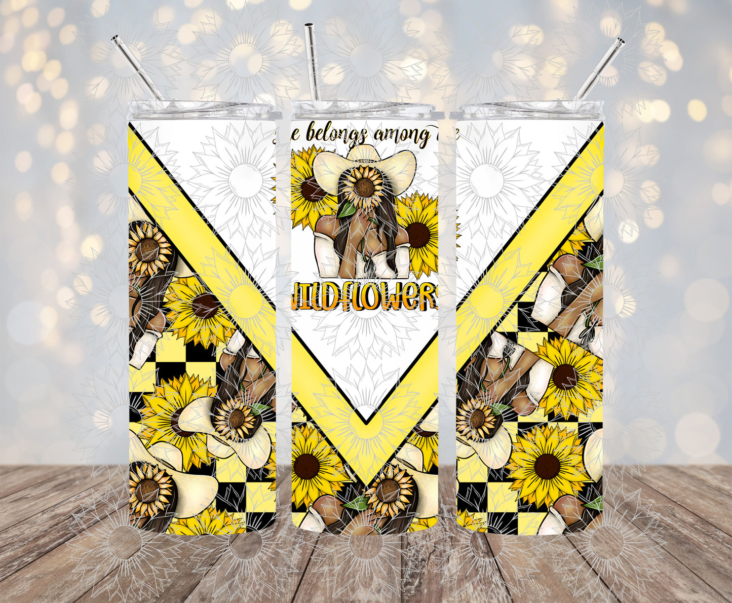 She Belongs Among The Wildflowers Dark Brown 20OZ