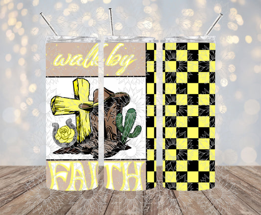 Walk By Faith 20OZ Yellow