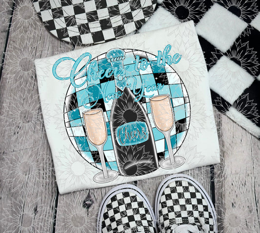 Cheers To The New Year - Blue