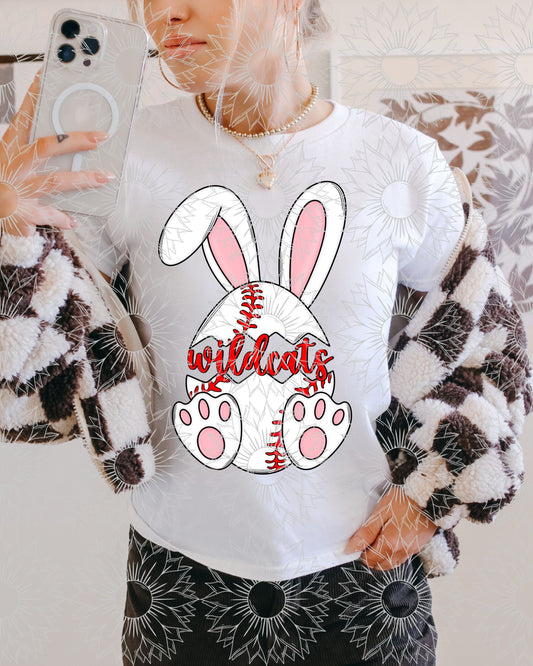 CUSTOM REQUEST: Bunny Baseball Custom Mascot Name