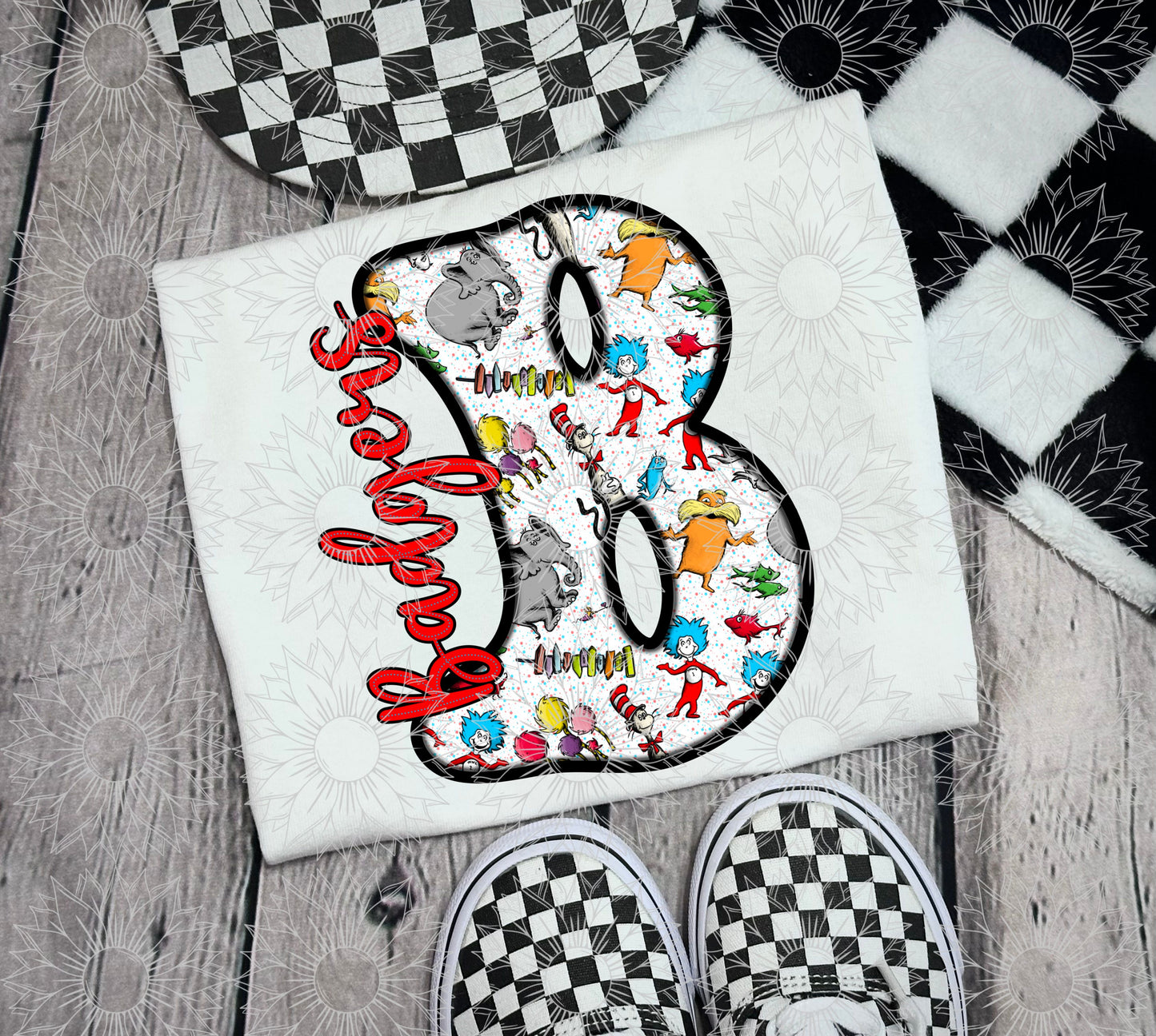 CUSTOM REQUEST: Dr. Seuss Single Letter Mascot/Name