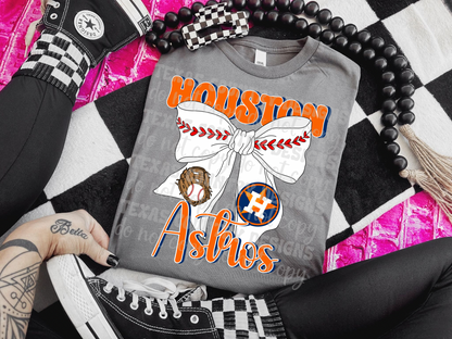 Baseball Ribbon Bows