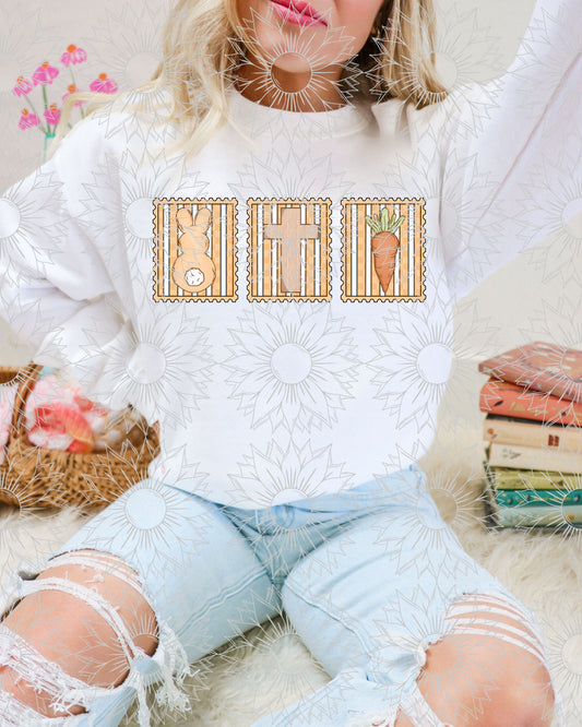 Easter Stamps Orange