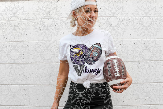 MV Rhinestone Football Helmet