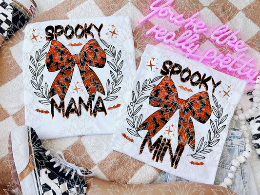 Spooky Mama/Mini Orange Glitter