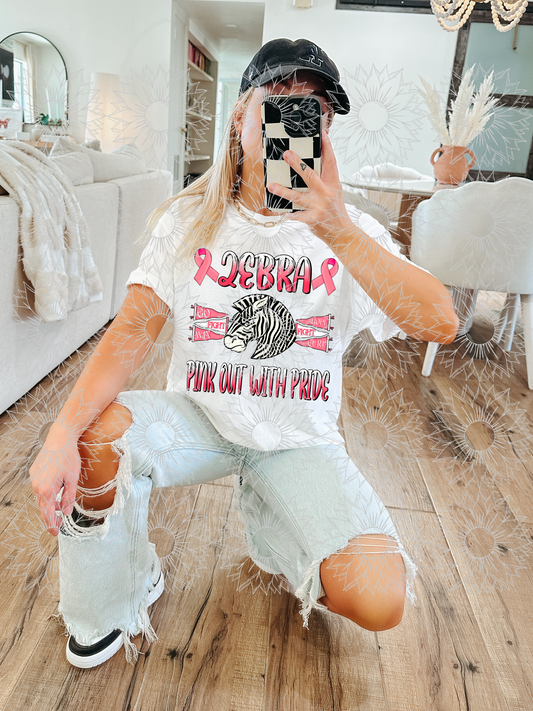 Zebra Pink Out With Pride