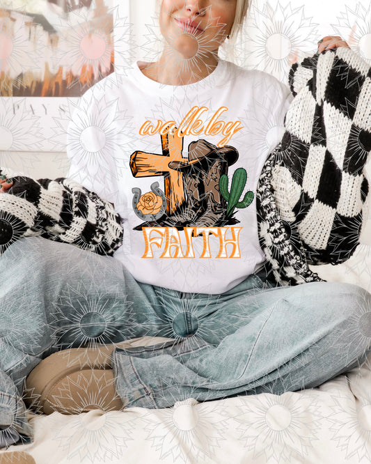 Walk By Faith Orange