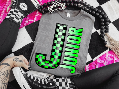 School Grades Green Checkered