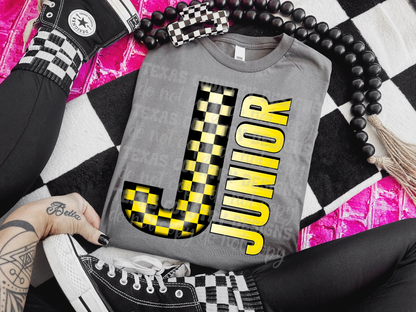 School Grades Yellow Checkered