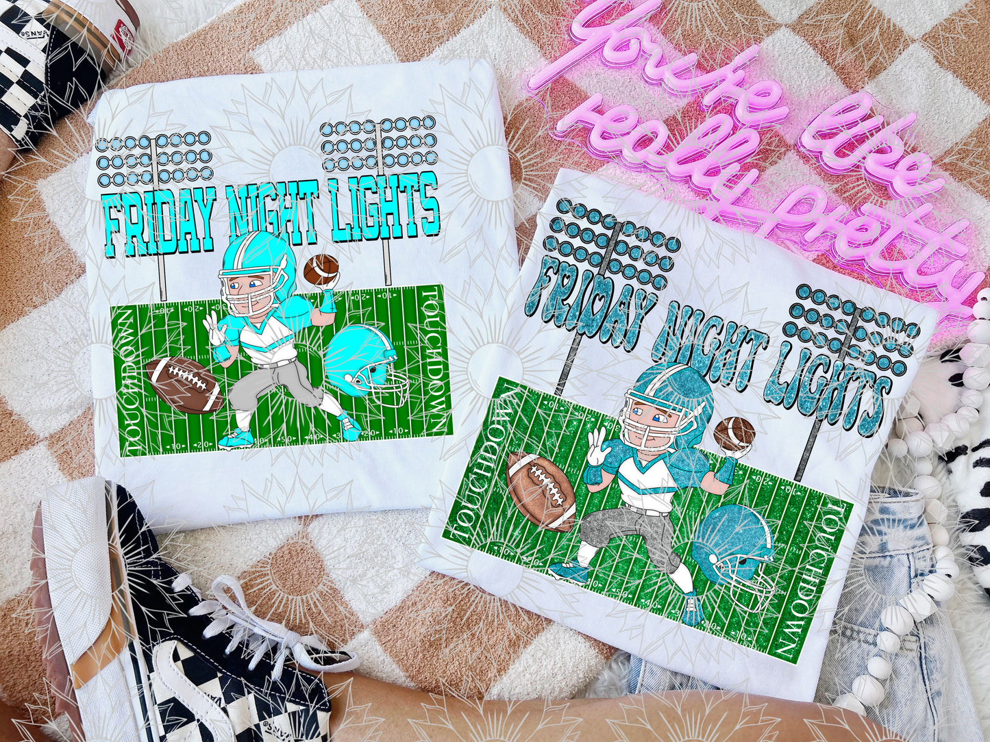 Friday Night Lights Turquoise