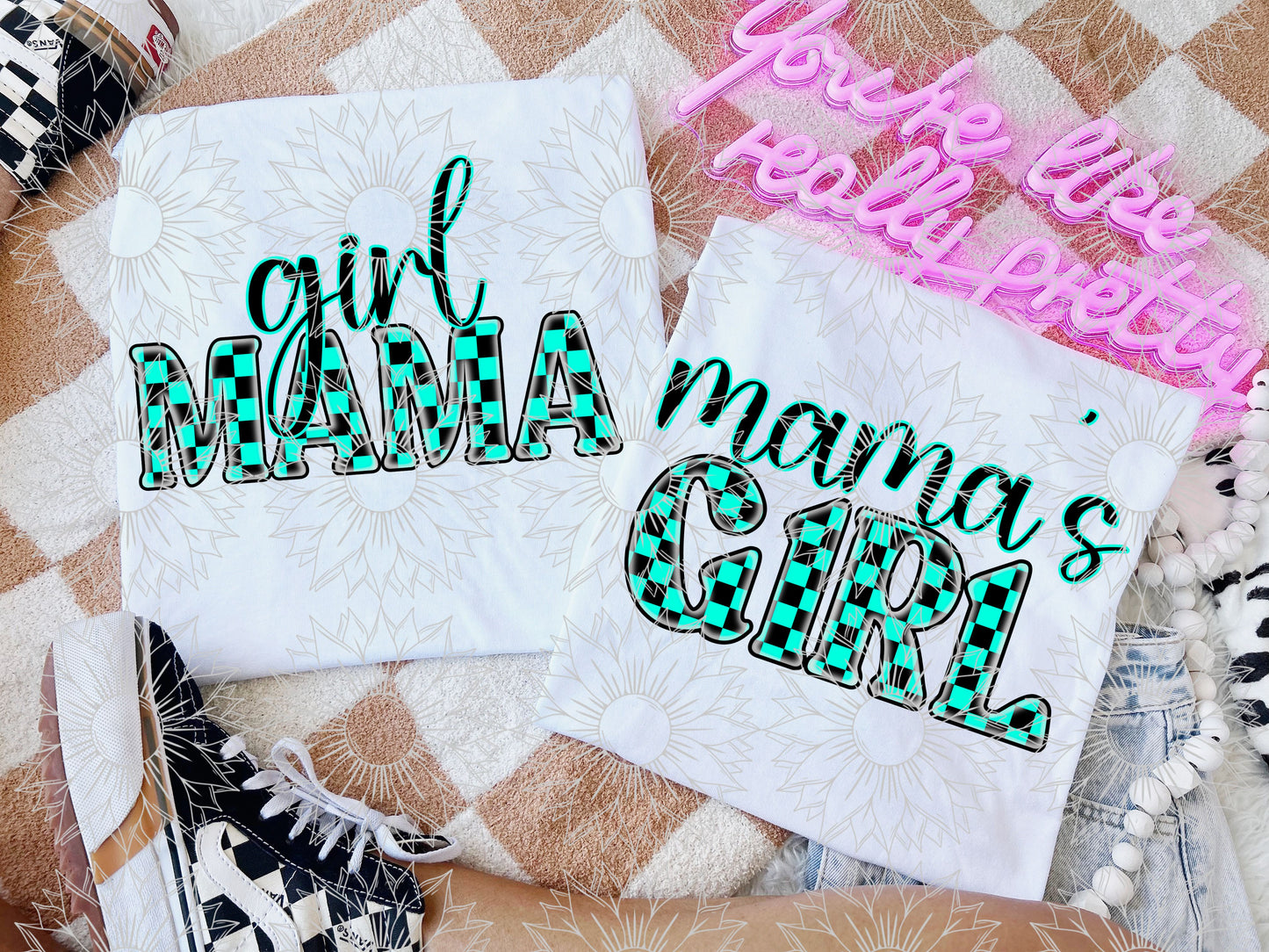 Girl Mama/Mama’s Girl Teal
