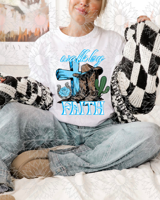 Walk By Faith Blue