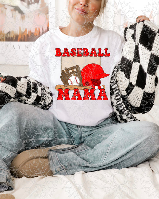 Baseball Mama Grunge