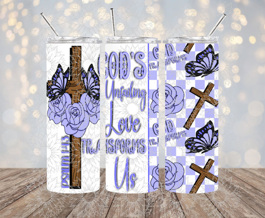 God's Unfailing Love Transforms Us Purple 20OZ